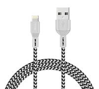 iSOUL Cable de carga para iPhone, cables Lightning de 6.5 pies/2 metros, cable de carga rápida USB trenzado para iPhone 11/XR/Pro/Xs Max/X/8/7/Plus/6S/6/SE/5S/12/13 iPad Air