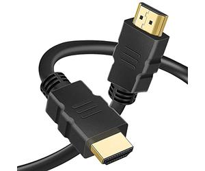iSOUL Cable HDMI 4K de alta velocidad, Ultra HD HDMI 2.0, soporta formatos 3D con retorno de audio, compatible con Fire TV HDMI 2.0/1.4, Blu-ray/PS4/PS5/Xbox Series X/Switch HD 1080p PC, negro, 1