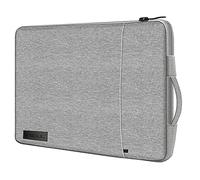 iSOUL Funda para portátil Compatible con MacBook Pro de 13,3 Pulgadas, Compatible con MacBook Pro de 13 Pulgadas y MacBook Air, Resistente a los Golpes con Bolsillo para Accesorios, Color Gris