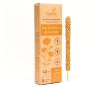 ISPALLA Aromaline Palo Santo Jasmin - Varillas de incienso para inspiración y creatividad, hechas a mano en Perú, 100% natural y vegano