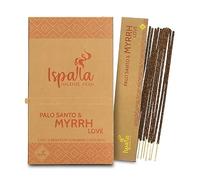 Ispalla - Incienso en stick - Varillas de incienso orgánicas de Perú - aprox. 10 varillas por paquete (Palo santo y Mirra)