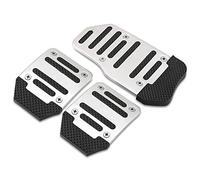 iSpchen Almohadillas Para Pedales de Freno, Juego de Pedales de Coche Para Pedales Antideslizantes Universales, Juego de Panel de Retroceso Automotriz Para Transmisión Automática o Manual, Rojo