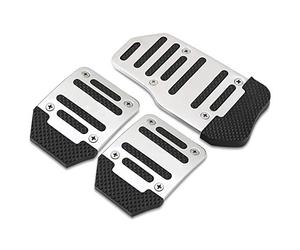 iSpchen Almohadillas Para Pedales de Freno, Juego de Pedales de Coche Para Pedales Antideslizantes Universales, Juego de Panel de Retroceso Automotriz Para Transmisión Automática o Manual, Rojo