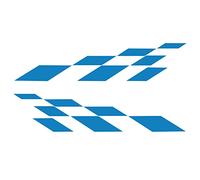 iSpchen Etiqueta Engomada Coche Ajuste, Pegatinas Laterales Cuerpo Coche, Etiqueta Lateral Falda Coche, Etiqueta Decorativa Cuerpo Coche Tótem a Cuadros, Etiqueta del Coche del Vinilo Impermeable