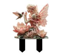 iSpchen Fairy Garden - Maceta en miniatura con diseño de hadas y elfos para decoración de suelo o jardín