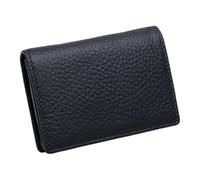 iSpchen Monedero fino de doble pliegue para monedas, bolsa de monedas con cremallera, estuche para llaves para regalos, amigos, aniversario, Negro , talla única, moderno