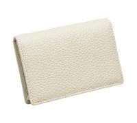 iSpchen Monedero fino de doble pliegue para monedas, bolsa de monedas con cremallera, estuche para llaves para regalos, amigos, aniversario, crema, talla única, Moderno