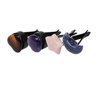 iSpchen Pack De 4 Ambientador De Coche Clips De Rejilla De Aire Aromaterapia Aceite Esencial Difusor Clip Coche Fragancia Difusor Clip Aire Acondicionado Ventilación Clip Decorativo