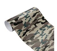 iSpchen Película de Camuflaje Para Coche, Pegatina de Vinilo de Camuflaje Para Coche, Película Protectora Autoadhesiva Para Coche, Película Protectora de Pintura Para Coche de Pvc, 200x50cm
