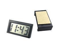 iSpchen Reloj Digital Para Coche y Camión - Mini Reloj Electrónico Autoadhesivo Con Panel LCD - Pegatina Para Noche