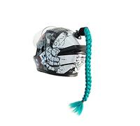 iSpchen Trenzas de Casco de Motocicleta Cola de Caballo desmontable Con Ventosa Trenzas de Cola de Caballo decoración Trenza de Giro Reutilizable Adecuado Para Motocicleta Scooter