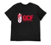 ISPIRIT Mens T-Shirt Granada CF Cool 100% Cotton Black L