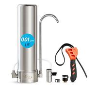 iSpring CKC1S Filtración de Agua Ultrafiltración 0.01μm Acero Inox Encimera