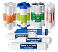 iSpring F28K75 Juego de Suministro de Repuesto 3 Años para Sistemas de Filtración de Agua Ósmosis Inversa de 6 Etapas con Filtro Mineral Alcalino, 28 Piezas, Blanco