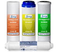 iSpring F4 para sistemas de ósmosis inversa estándar RO con cartucho de filtro de repuesto para 6 meses, 4 unidades (paquete de 1), blanco, 4 piezas