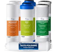 iSpring F7-GAC para Sistemas Estándar de Ósmosis Inversa de 5 Etapas, Juego de Cartucho de Filtro de Suministro de Reemplazo de 1 Año, 7 Unidades