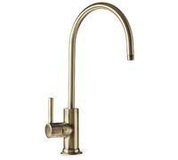 iSpring ga1-aw 16 x 28 cm - Grifo con filtro de latón sólido y resistente de 14 oz- caño alto de estilo europeo