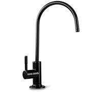 iSpring GA1-ORB Grifo de Osmosis Inversa sin Plomo para Cocina y Fregadero de Bar, Estilo Contemporáneo, Caño Alto, Acabado Negro Aceite - 1/4"