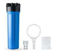 iSpring HB28B Carcasa de Filtro de Agua para Toda la Casa de 20 Pulgadas, Se Adapta a Cartuchos de 4,5 x 20 Pulgadas, Salida/Entrada de 1 Pulgada