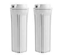 iSpring HW12X2 Carcasas de Filtro de Agua para Sistemas de Ósmosis Inversa de Cartuchos de 10" x 2,5", Paquete de 2, Blanco