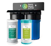 iSpring WGB21B-PFKS Filtro de Agua para Toda la Casa PFAS y Metales Pesados, Probado por SGS para Reducir 99% de PFAS, Elimina Plomo, Metales Pesados, Cloro, Sedimentos y Olor, Entrada/Salida de 1"