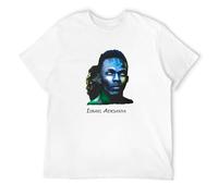 Israel Adesanya Men's T-Shirt Unisex White Cotton Hip Hop Print tee Shirts XL