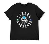 Israel Adesanya The Last Stylebender City Kickboxing Unisex 100% Cotton Short-Sleeve T-Shirts Black S