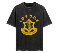 Israel Army Defense Forces IDF Unisex Cotton tee Shirt Men's Black T-Shirt L
