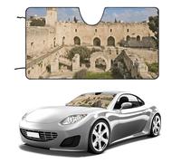 Israel at The Tower of David - Parasol para parabrisas de automóvil, sedán, SUV, camión, universales, reflectantes, para ventanas delanteras, plegable, parasol para parabrisas, bloquea los rayos UV y