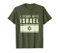 Israel Camisetas IDF Israel I Stand With Israel Israel Bandera Israelí Camiseta