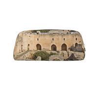 Israel en la Torre de David Neceser de Maquillaje Neceser de Viaje Bolsas Grandes para lápices para Mujeres y Hombres Monedero de Cuero con Cremallera