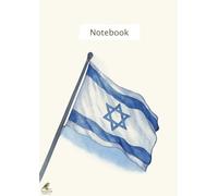 Israel Flag Notebook - A4 College Ruled with Watercolor Design, 160 Ivory Pages, Jewish Inspired Writing Journal - Designed & Printed in USA