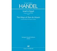 Israel in Egypt - Part I - Soli SSATBB, SATB/SATB and Orchestra - VOCAL SCORE