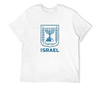 Israel Israeli Heritage Men's T-Shirt Unisex White Cotton Hip Hop Print tee Shirts 3XL