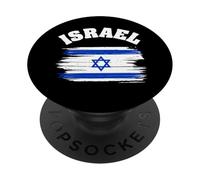 Israel National Flag Country Pride Roots Vintage Gift PopSockets PopGrip Adhesivo