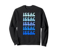 Issac Retro Name Stack Design Sudadera
