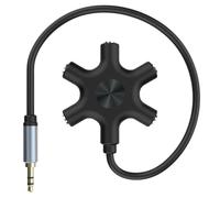 Issimober 5 Jack Multi Adaptador de Audio para Auriculares para Escucha Compartida en Aula Oficina O Hogar Aux para Smartphone Tablet y Ordenador con Conexion 35 mm