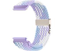 Issinlky 18mm Nylon trenzado correa compatible con Garmin Venu 2S/Venu 3S/Vivomove 3S/Vivoactive 4S/Forerunner 255s/255s Music/265s, liberación rápida reemplazo correa elástica para mujeres hombres