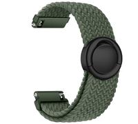 Issinlky 20mm Nylon Braided correa Compatible con Galaxy Watch 7/6/5/4/FE 40mm 44mm/ Venu Sq/Sq 2/Venu 2 Plus/Vivoactive 3/5/6/ GTS/Bip, Correa Hebilla redonda elástica para Mujer Hombre