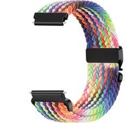 Issinlky 22mm Nylon trenzado correa compatible con Garmin Venu 2/Venu 3/Garmin Vivoactive 4/Galaxy Watch 3 45mm/Galaxy Watch 46mm/Gear S3 Frontier/S3 Classic, Correa elástica para Mujeres Hombres