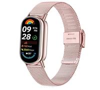 Issinlky correa metal para Xiaomi Mi Band 8/9, correa acero inoxidable para Xiaomi Band 9/8 Smart Watch