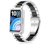 Issinlky Correa metálica para Huawei Band 11/11 Pro, correa de acero inoxidable para Huawei Band 11/11 Pro para hombres y mujeres
