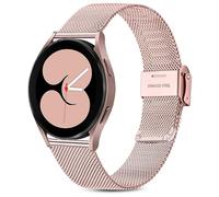 Issinlky Correa para Samsung Galaxy Watch 4, 20mm correa metal acero inoxidable para Galaxy Watch 7/FE/6/5/4 40mm 44mm/6 Classic/4 Classic/Watch 5 Pro/Watch 3 41mm/Active 2/Galaxy Watch 42mm