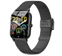 Issinlky metal Correa para Gloryfit Smart Watch P66/P66D/P72/P95, 22mm correa acero inoxidable para Veryfit IDW19/IDW13/IDW16/IDW18, TUYOM LW36, H1/D1,T50S,Y6, YB54, G39, AGPTE LW11