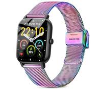 Issinlky metal Correa para Gloryfit Smart Watch P66/P66D/P72/P95, 22mm correa acero inoxidable para Veryfit IDW19/IDW13/IDW16/IDW18, TUYOM LW36, H1/D1,T50S,Y6, YB54, G39, AGPTE LW11