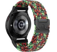 Issinlky No Gap Nylon Braided correa Compatible with Galaxy Watch 7/FE/6/5/4 40mm 44mm, Elastic Magnetic Buckle correa for Galaxy Watch 6 Classic4 Classic/5 Pro Herren Damen