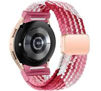 Issinlky No Gap Nylon trenzado correa compatible con Galaxy Watch 7/FE/6/5/4 40mm 44mm, elástico magnético hebilla correa para Galaxy Watch 6 Classic/4 Classic/5 Pro Herren Damen