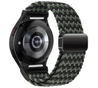 Issinlky No Gap Nylon trenzado correa compatible con Galaxy Watch 7/FE/6/5/4 40mm 44mm, elástico magnético hebilla correa para Galaxy Watch 6 Classic/4 Classic/5 Pro Herren Damen
