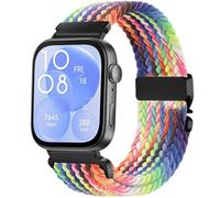 Issinlky Nylon trenzado correa compatible con Huawei Fit 5/4 Pro/4/3, Correa deportiva elástica para Huawei Fit 5/4 Pro/4/3 Mujeres Hombres
