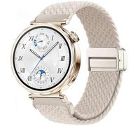 Issinlky Nylon trenzado correa compatible con Huawei Watch GT6 41mm/GT5 Pro 42mm/GT5 41mm/GT4 41mm/Huawei Watch 5 42mm, 18mm Correa elástica para Garmin Venu 2S/Venu 3S/Vivomove 3S/Vivoactive 4S